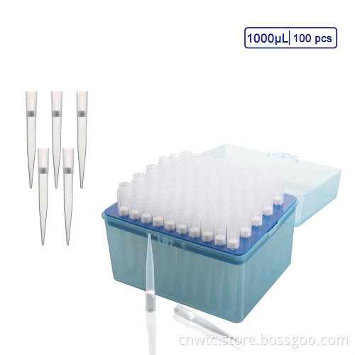 Disposable Pipette Tips: 200ul, 1000ul Universal Type Blue Yellow with Filter